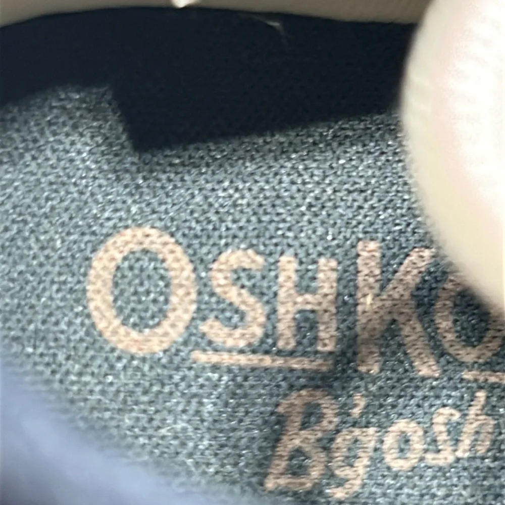 OshKosh Forketa blue/brown slip on sneakers for toddler boys size 5M